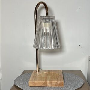 Candle warmer Lamp with Gold Stand